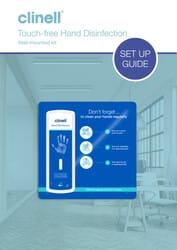 Hand Disinfection Wall Mounted Dispenser Setup Guide