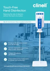 Touch-free Hand Disinfection Range Brochure