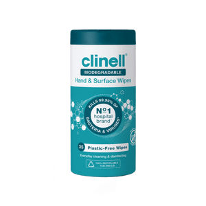 Clinell Biodegradable Hand & Surface Wipes