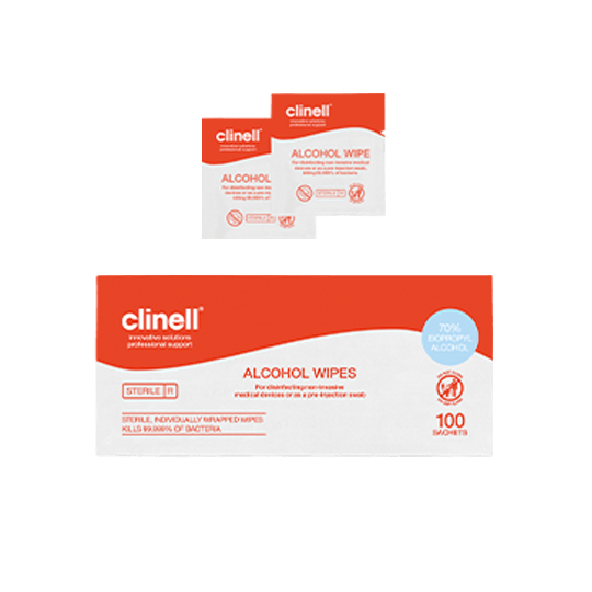 Clinell – Alcohol 70%, - Clorhexidina 2%, Toallitas Desinfectantes -  Medismart